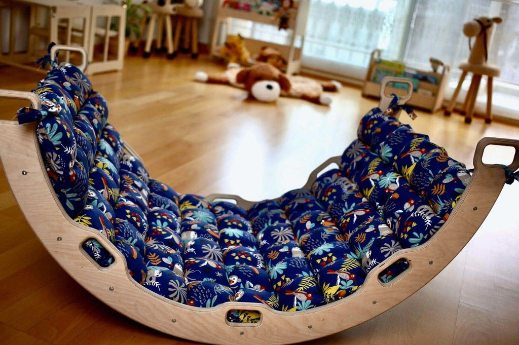 Climbing Triangle, Arch Rocker, Pillow, and 2in1 Ramp / 4 Pieces Set