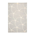 5' x8' Hand Tufted Hand Made 100% Wool Designer Modern & Contemporary  Oriental Area Rug Gray,Ivory Color
