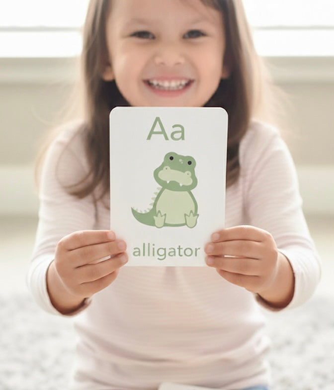Animal Alphabet Flashcards A-Z | ABC Learning Cards for Toddlers & Preschoolers