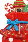 Glossy Gingerbread Gift Bag with Snowman Christmas Festive Decoration by Wizardi F07-N2-11-AA440A