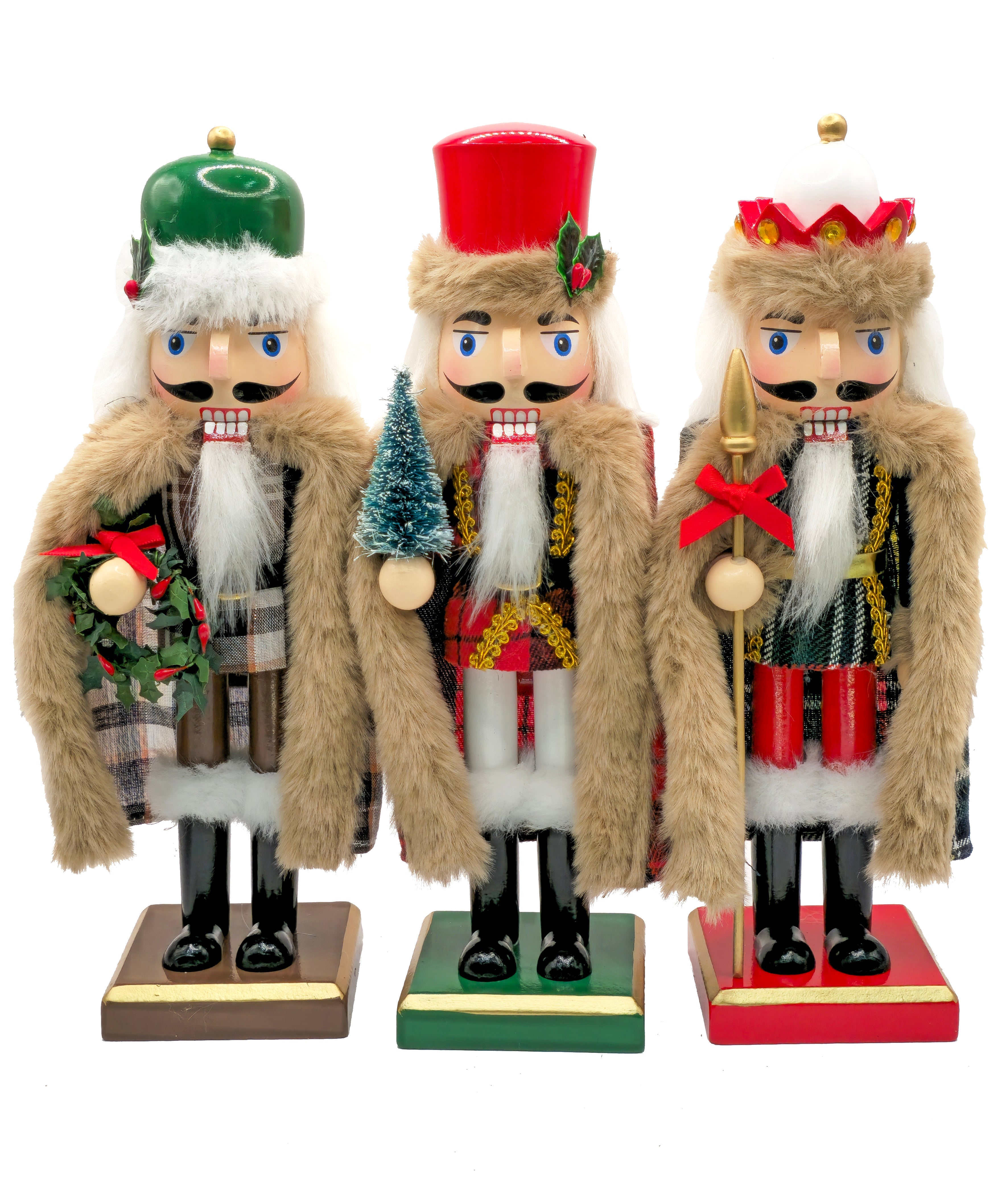 Christmas Wreath Wooden Nutcracker F07AM9-23-N01890A