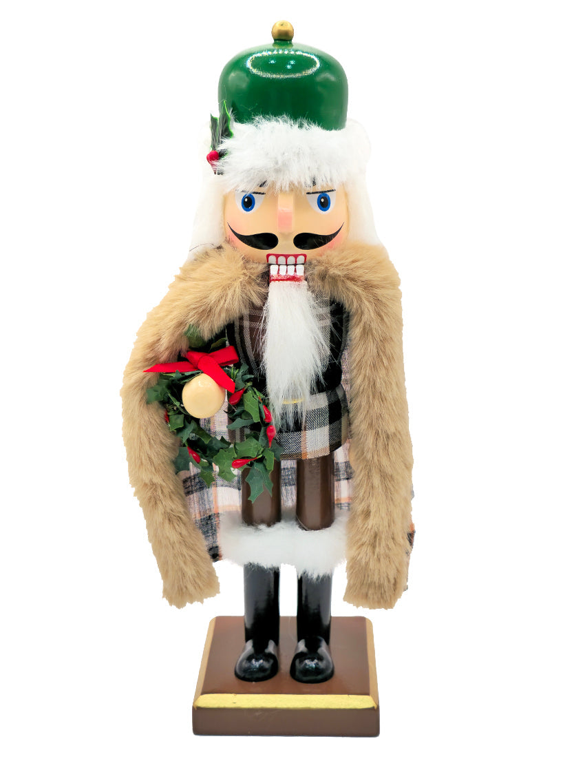 Christmas Wreath Wooden Nutcracker F07AM9-23-N01890A