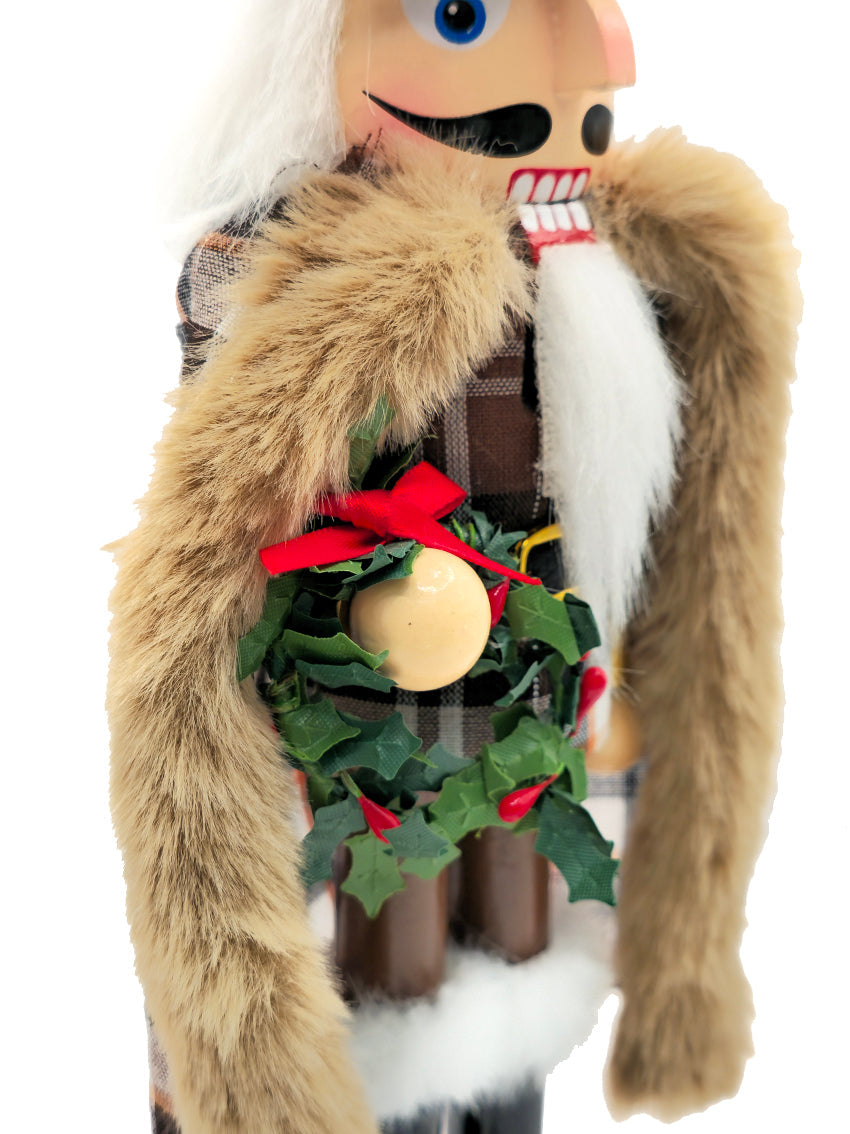 Christmas Wreath Wooden Nutcracker F07AM9-23-N01890A