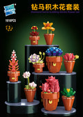 Succulents Building Brick Potted Plant Kit by Wizardi F07N11-12-3(118)