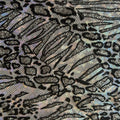 Cheetah Flocking Glitters 4-Way Nylon Stretch Fabric | Spandex Palace
