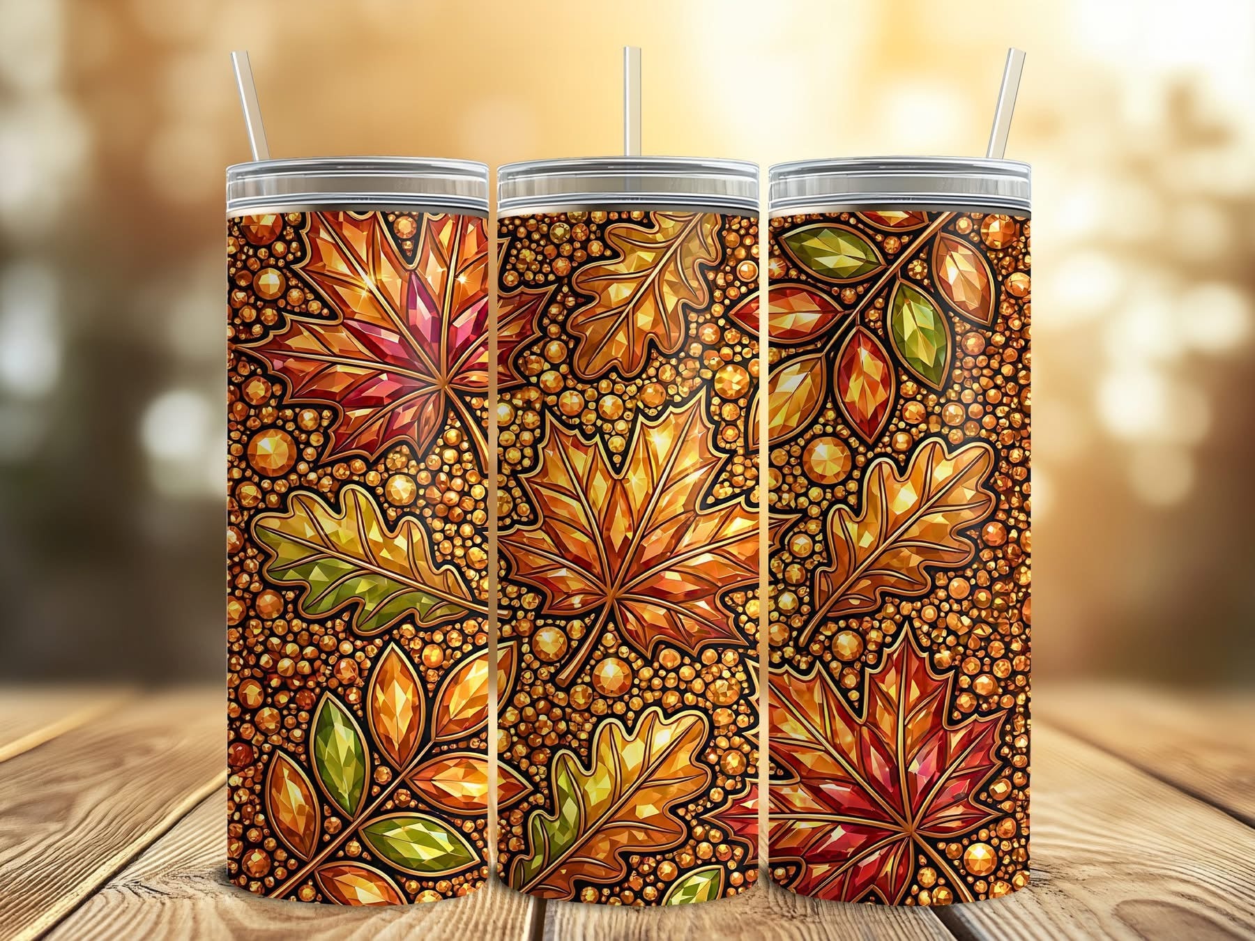 FALL THEMED 20 OZ TUMBLERS - BRAND NEW