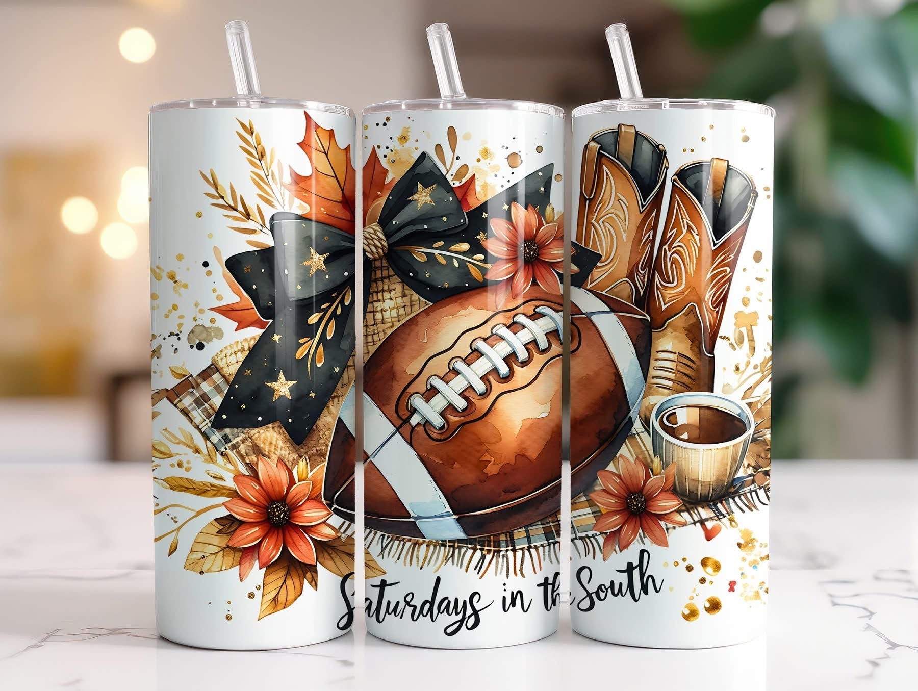 FALL THEMED 20 OZ TUMBLERS - BRAND NEW
