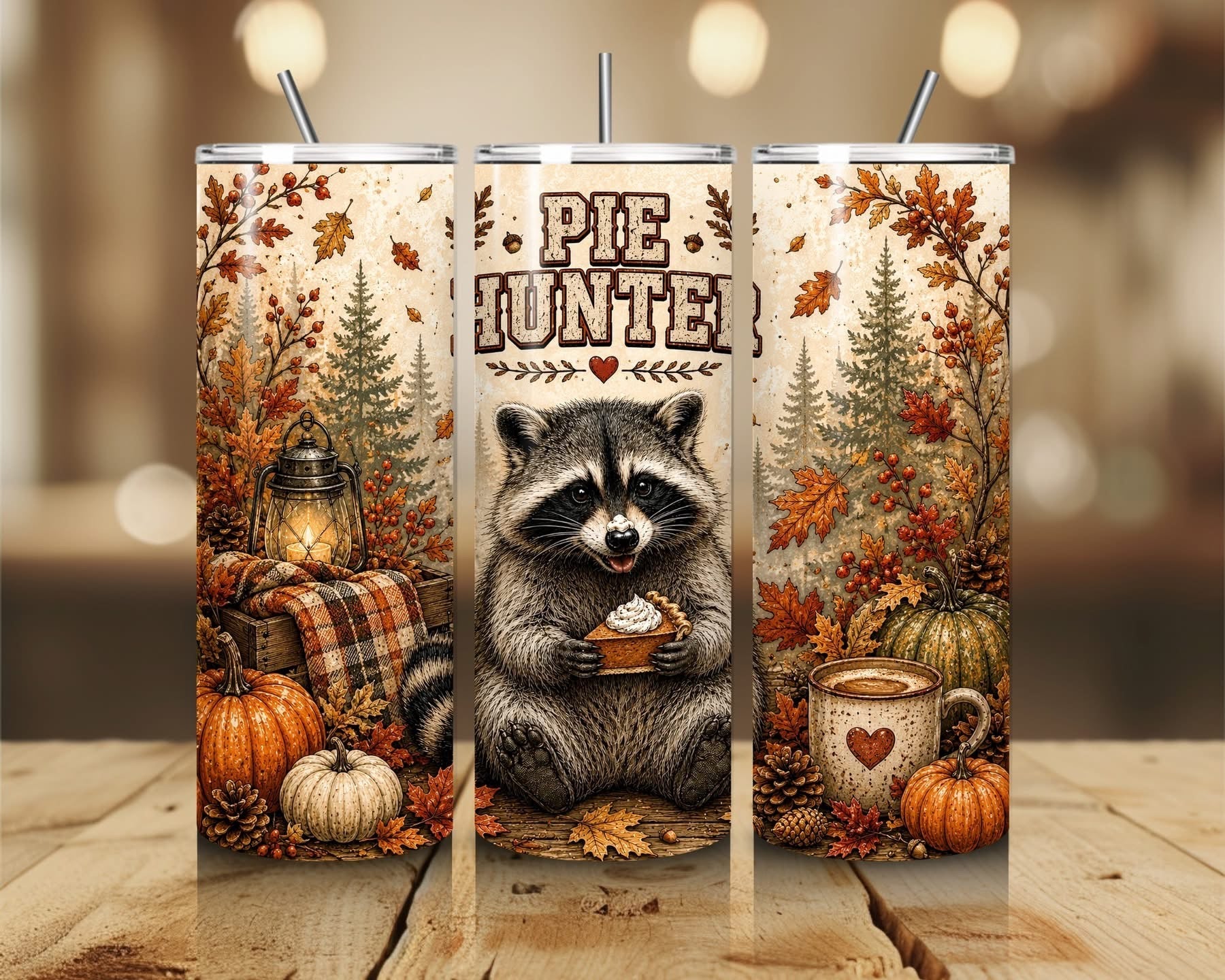 FALL THEMED 20 OZ TUMBLERS - BRAND NEW