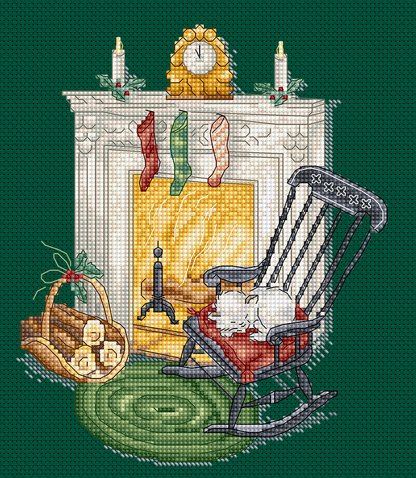 Resting by the Chimney Counted Cross Stitch Kit by Letistitch L8224