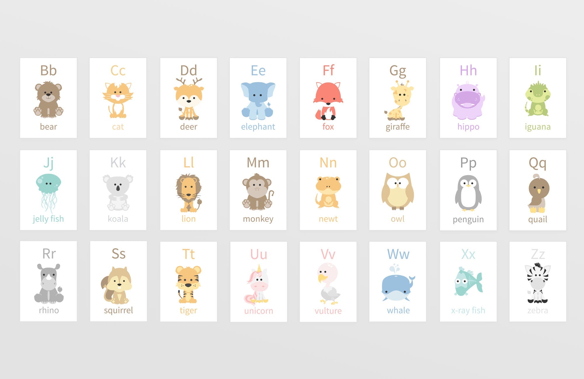 Montessori Flashcard Bundle for Toddlers | ABC, Numbers, Shapes, Colors & Weather Learning Cards