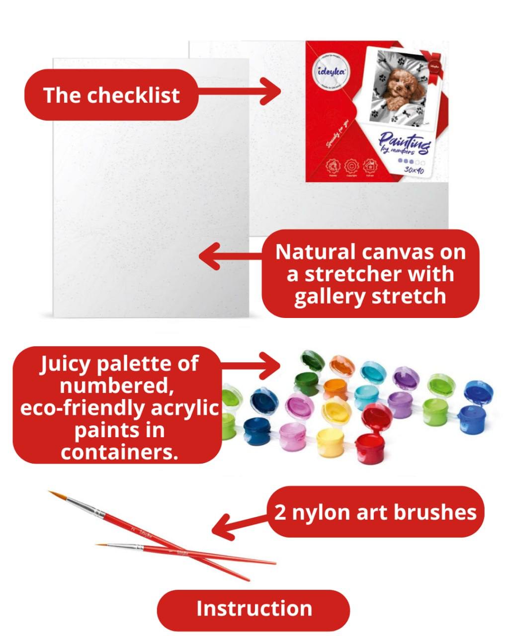 Graceful Lion with Extra Metallic Paints Painting by Numbers Kit by Ideyka KHO6517