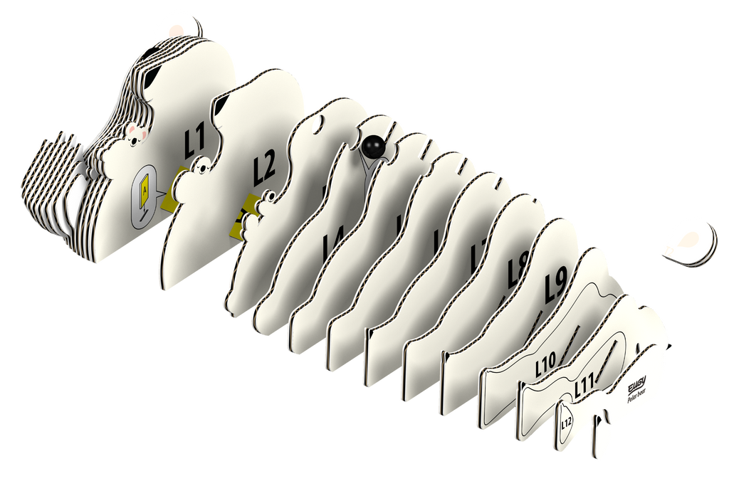 EUGY Polar Bear 3D Puzzle